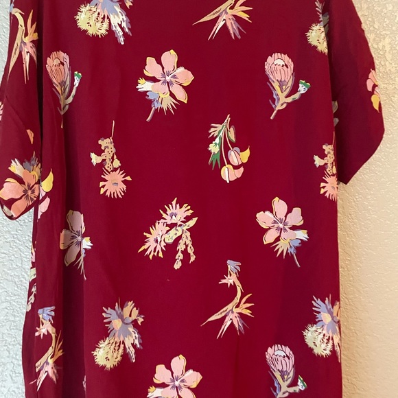 Madewell Novel Shift Dress in Bird Of Paradise Print Size Large - Picture 7 of 8